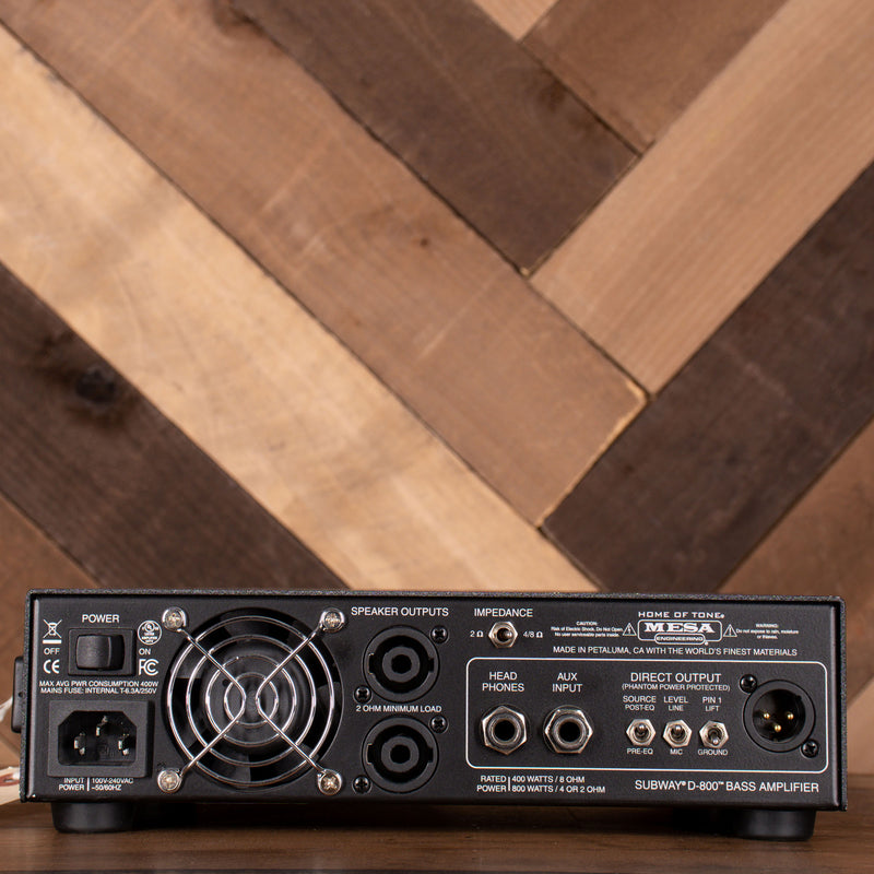 Mesa Boogie Subway D-800 Bass Amplifier Head with Gigbag - Used