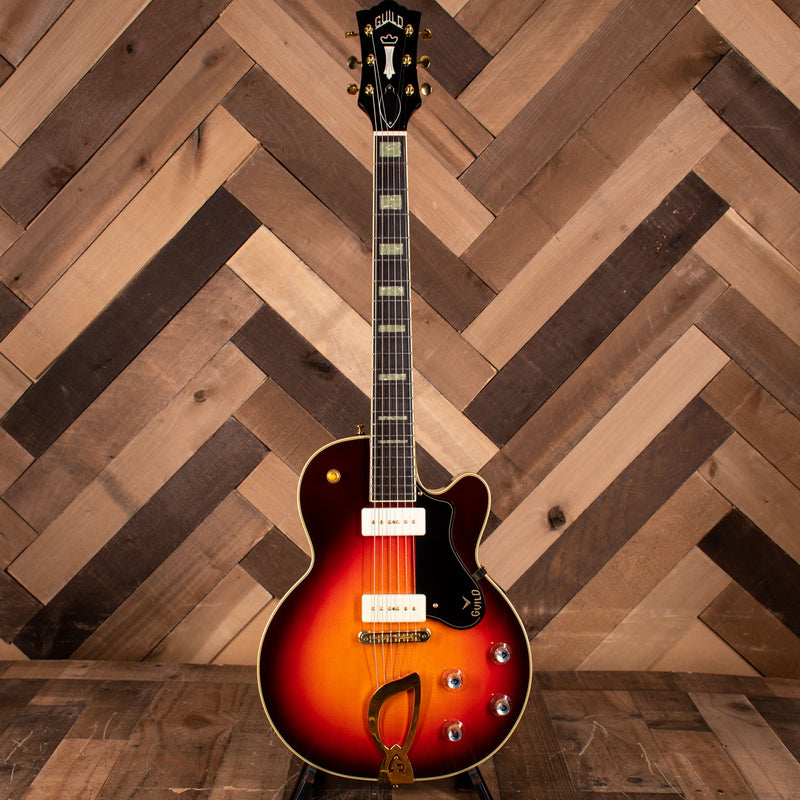 2020 Guild M-75 Aristocrat Electric Guitar, Antique Sunburst with HSC - Used