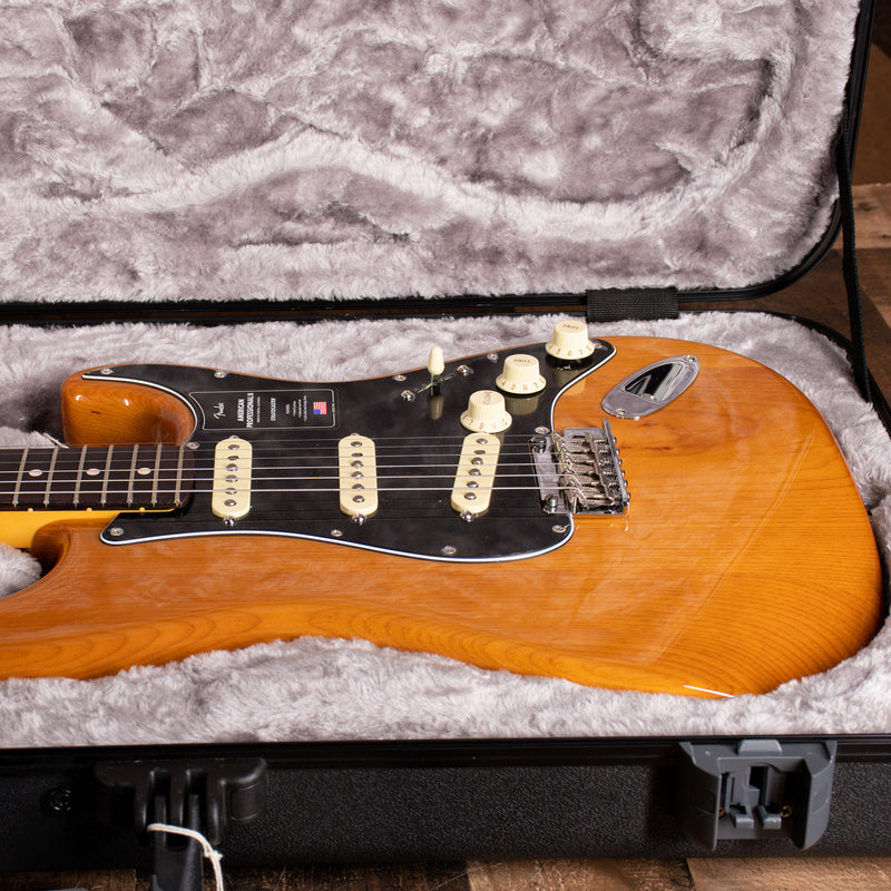 2022 Fender American Professional II Stratocaster Electric Guitar, Roasted Pine With OHC - Used