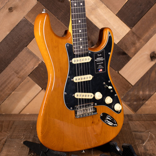 2022 Fender American Professional II Stratocaster Electric Guitar, Roasted Pine With OHC - Used