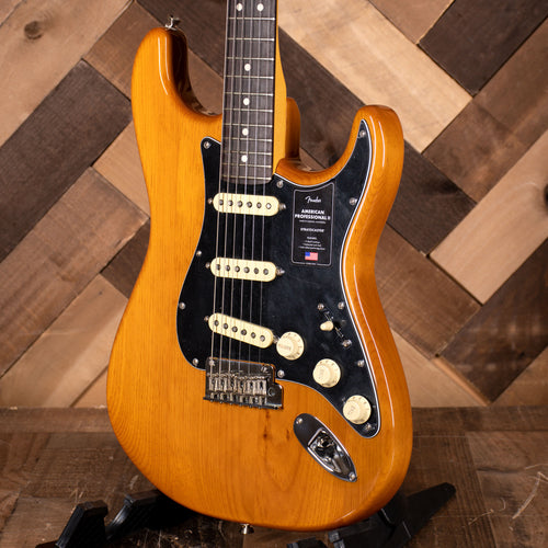 2022 Fender American Professional II Stratocaster Electric Guitar, Roasted Pine With OHC - Used