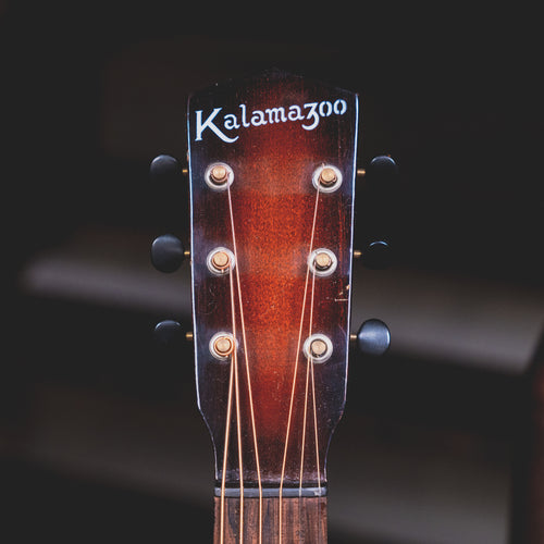 1938 Kalamazoo KG-11 Acoustic Guitar, Burst w/ Case - Used