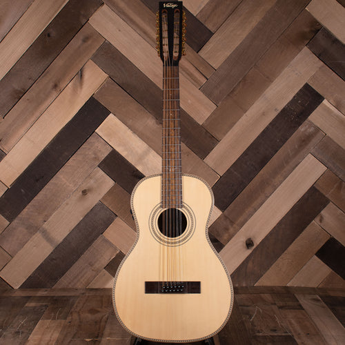 2020 Vintage Paul Brett Signature Series 12-String Acoustic Guitar, VE880PB-12 With SC - Used