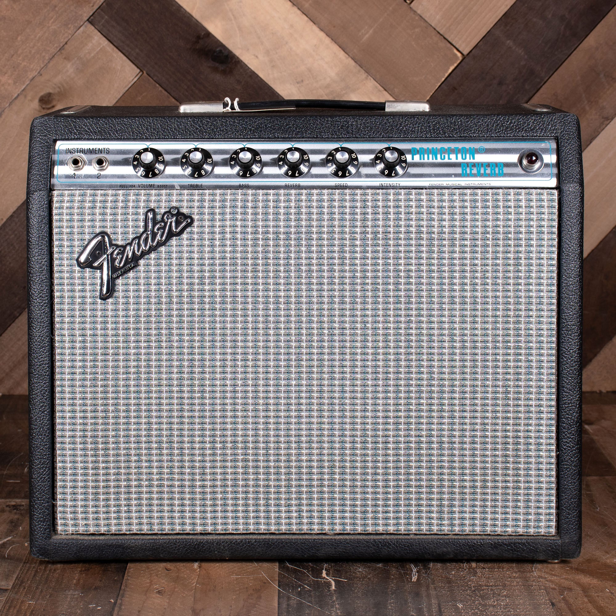 Princeton Reverb Blue 1979 Fender Princeton Reverb Combo Amplifier - Used