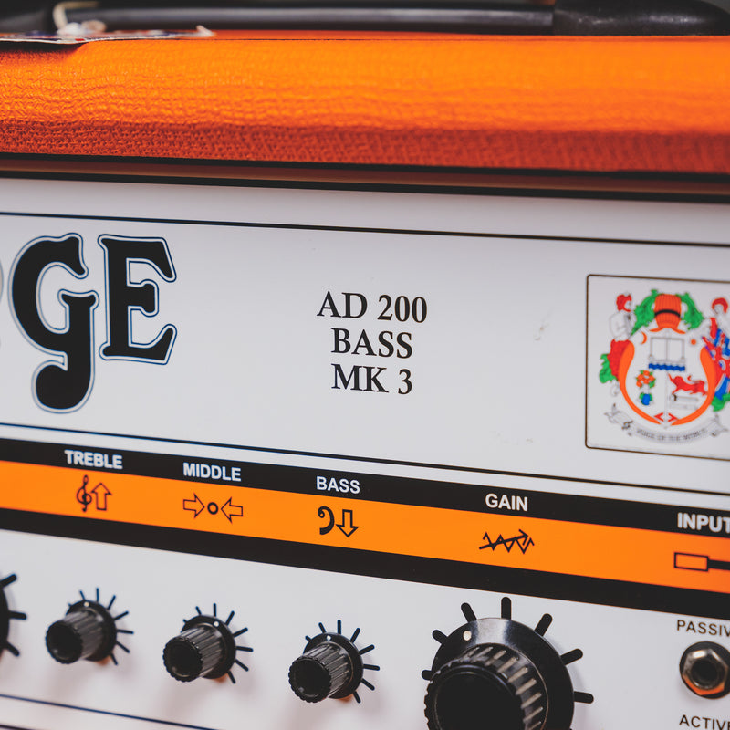 2009 Orange Amps AD200B MK3 Bass Tube Amplifier Head - Used