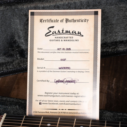 2018 Eastman E10P Acoustic Guitar w/ HSC - Used