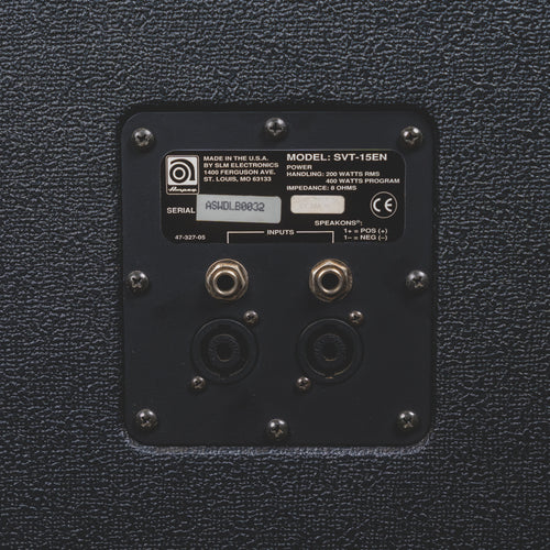 Ampeg SVT15EN 1X15" Bass Cabinet Amplifier - Used