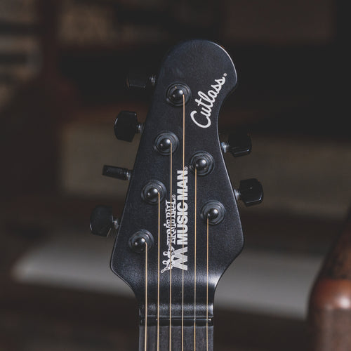 2021 Music Man Cutlass HSS Stealth Black Electric Guitar w/ OHSC - Used