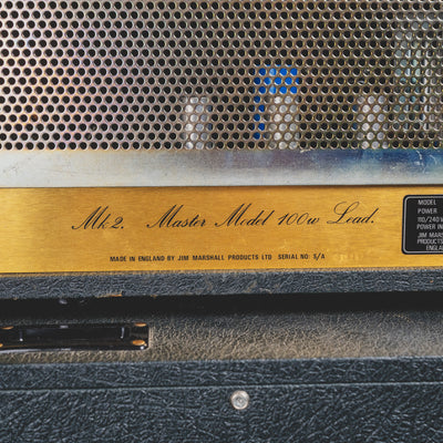 1982 Marshall JCM800 2203 Guitar Amplifier w/ 4X12 1960" Straight Cabinet - Used