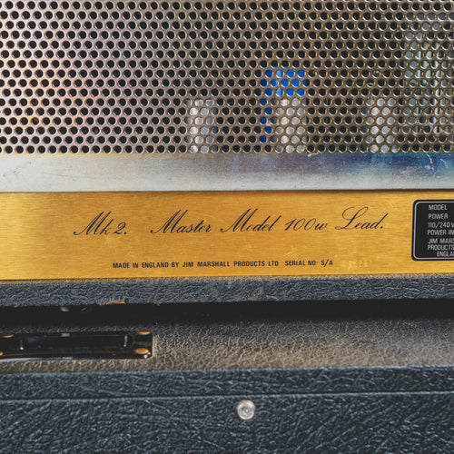 1982 Marshall JCM800 2203 Guitar Amplifier w/ 4X12 1960" Straight Cabinet - Used