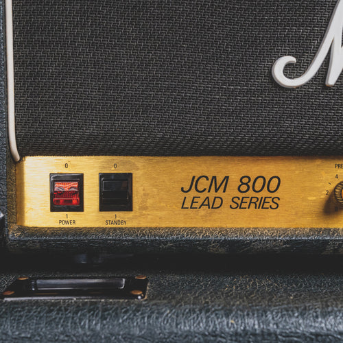 1982 Marshall JCM800 2203 Guitar Amplifier w/ 4X12 1960" Straight Cabinet - Used