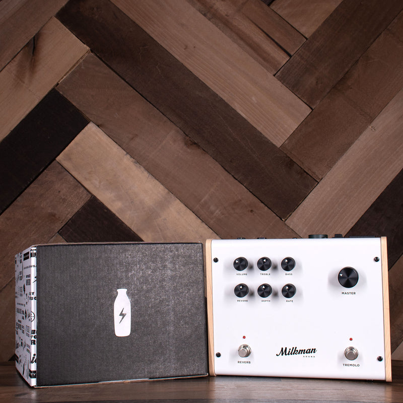 Milkman Sound The Amp 50 Guitar Amplifier Pedal, White with Original Box, 50 Watts