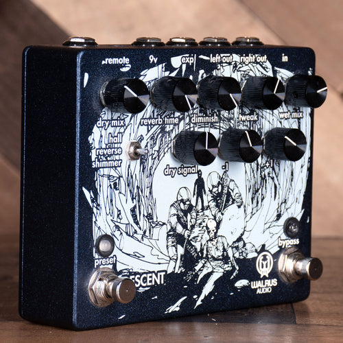 Walrus Audio Descent Reverb/Octave Machine Effect Pedal Used