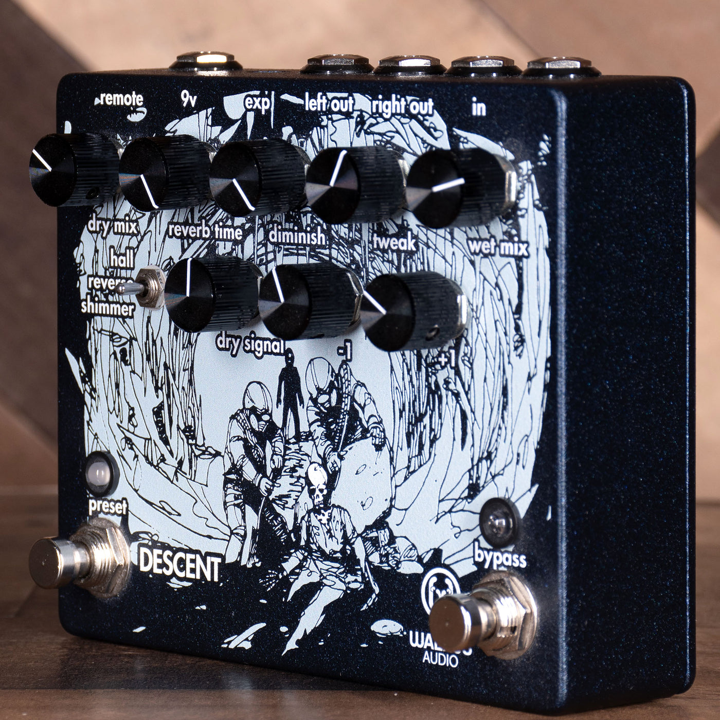 Walrus Audio Descent Reverb/Octave Machine Effect Pedal Used