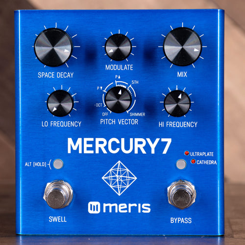 Meris Mercury7 Algorithmic DSP Reverb Effect Pedal w/ Original Box - Used