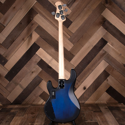 Music Man Sub Series Bass Guitar HH. Pacific Blue Burst With Bag - Used
