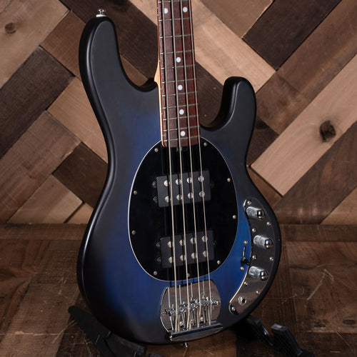 Music Man Sub Series Bass Guitar HH. Pacific Blue Burst With Bag - Used