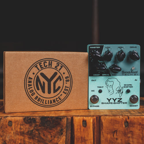 geddy lee pedal Tech21 Geddy Lee Signature SansAmp Bass Guitar Pedal w/ Box