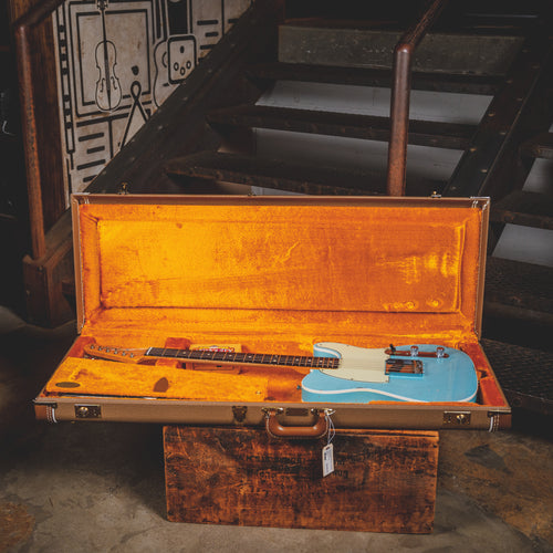 2016 Fender Custom Shop 1960 Esquire Electric Guitar, Relic Daphne Blue w/ OHSC – Used