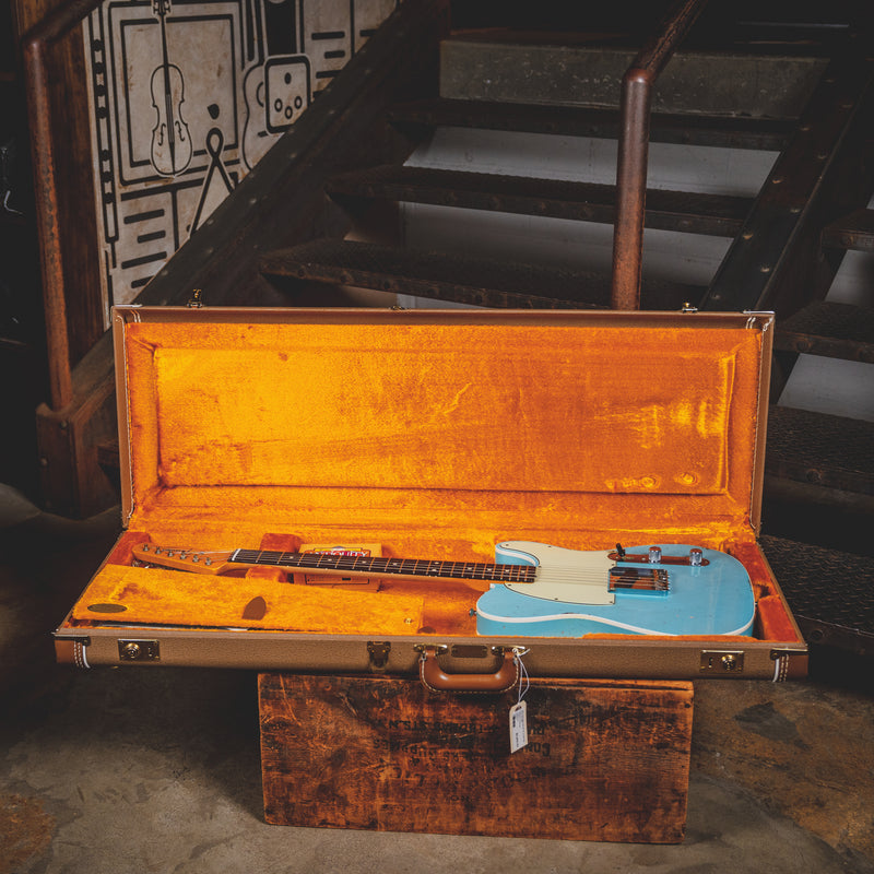 2016 Fender Custom Shop 1960 Esquire Electric Guitar, Relic Daphne Blue w/ OHSC – Used