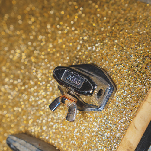 1940s Slingerland Radio King Cloud Badge Vintage Drum Set, Silver Sparkle - Used