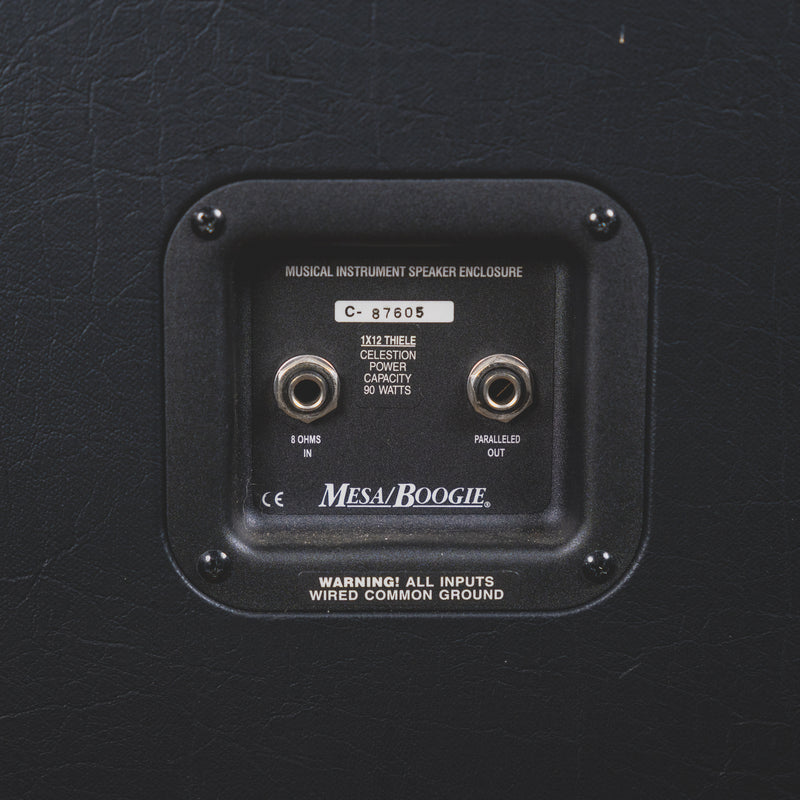 2018 Mesa Boogie Thiele 1x12 Guitar Amplifier Cabinet w/ Slipcover