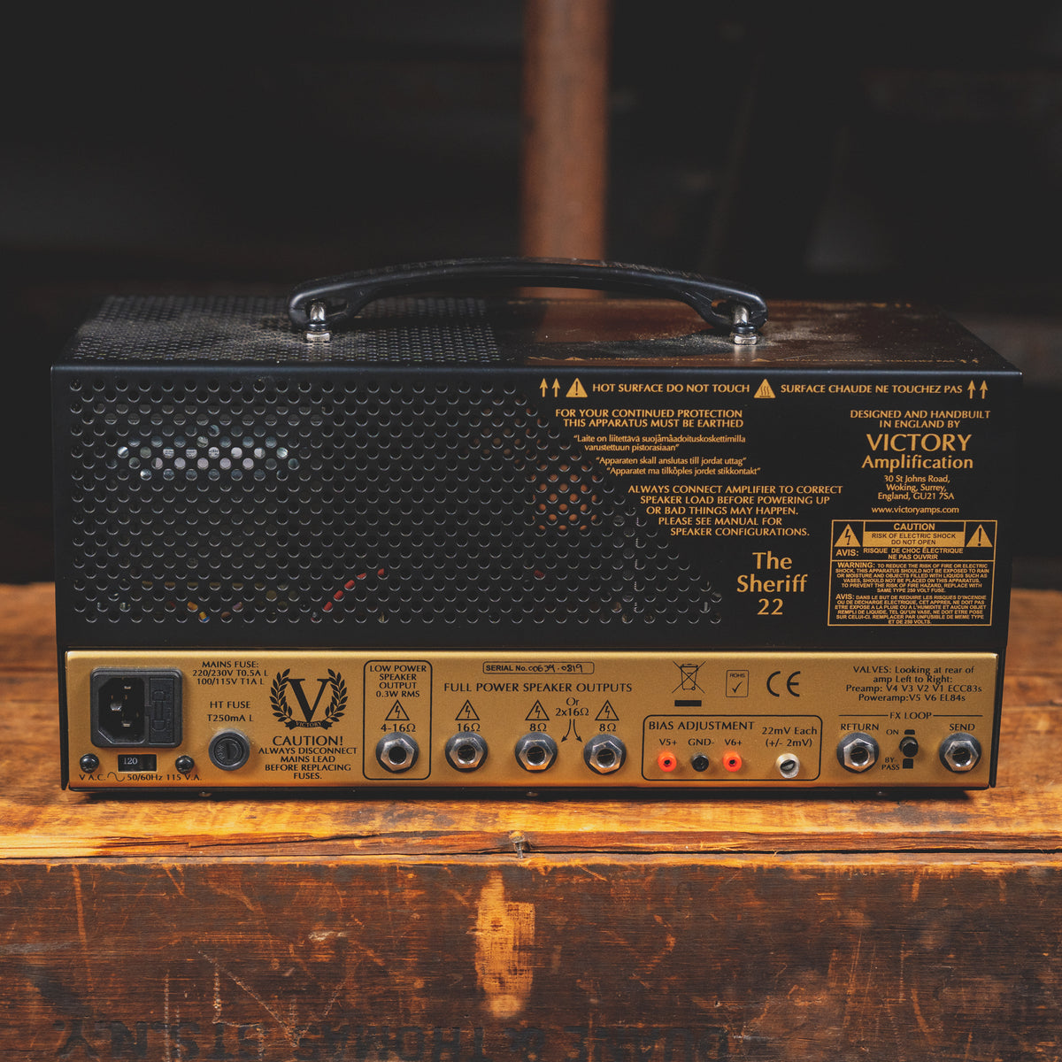Victory Amps Sheriff 22 Guitar Tube Amplifier Head w/ Footswitch and Slipcover