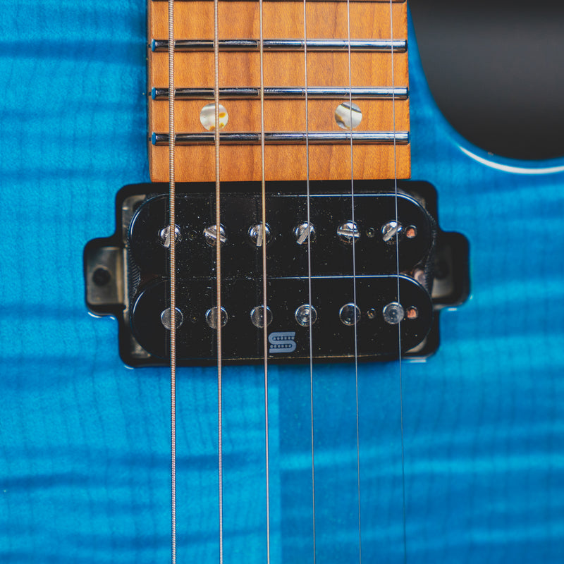 2021 Ibanez Martin Miller MM1-TAB Electric Guitar, Transparent Aqua Blue w/ OHSC - Used