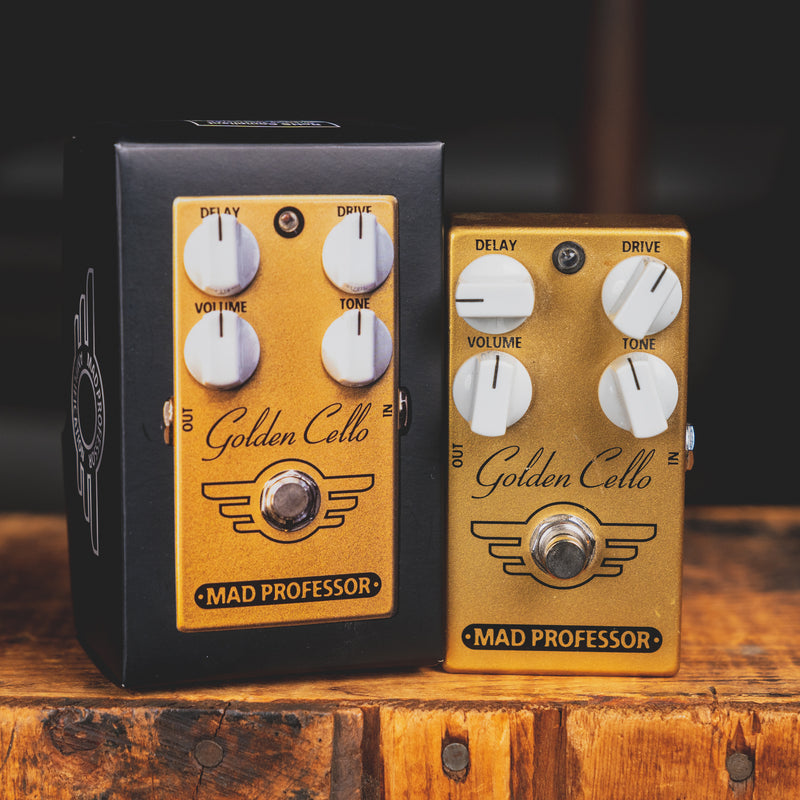 Mad Professor Golden Cello Overdrive/Tape Echo Effect Pedal w/ Box - Used