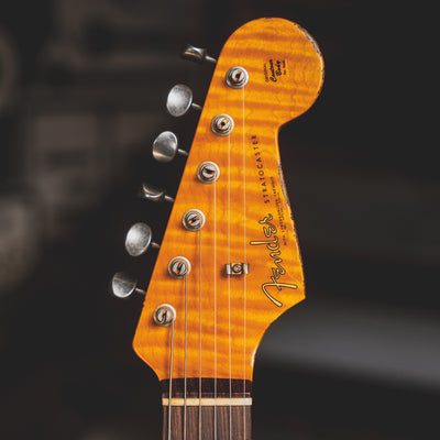 2018 Fender Custom Shop '61 Stratocaster Heavy Relic Sherwood Green Over 3-Tone Sunburst w/ OHSC - Used