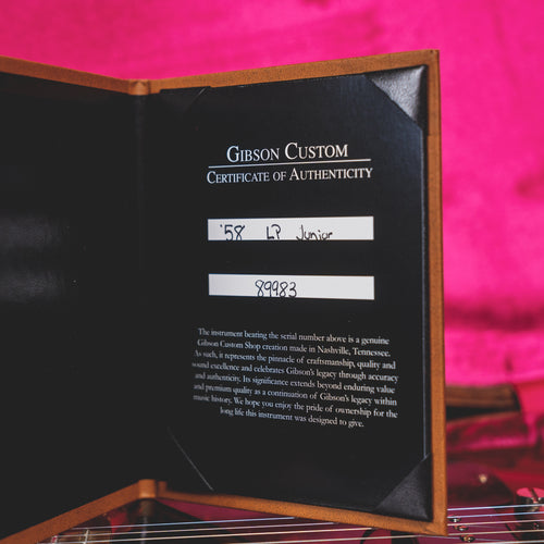 2019 Gibson Custom Shop '58 Les Paul Junior Double Cut Cherry W/ OHSC - Used