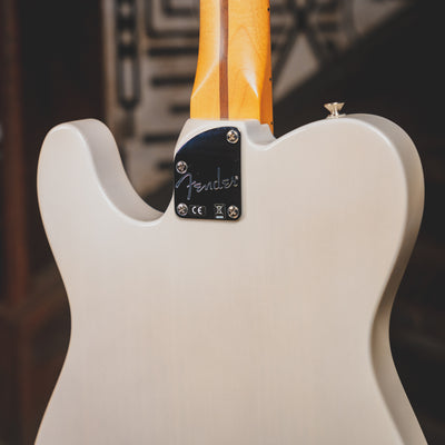 2020 Fender Deluxe Nashville Telecaster Electric Guitar, White Blonde w/ Gig Bag - Used