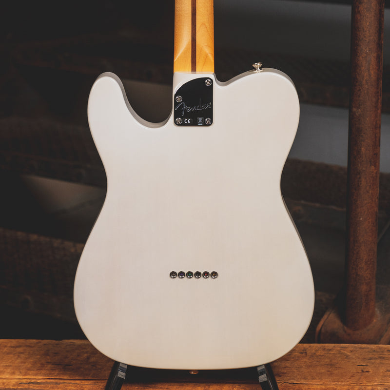 2020 Fender Deluxe Nashville Telecaster Electric Guitar, White Blonde w/ Gig Bag - Used