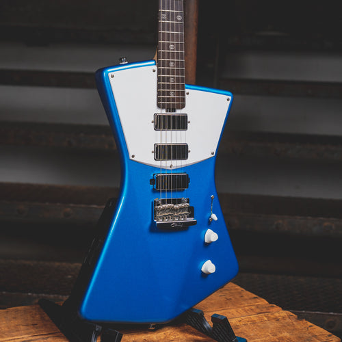 2015 Music Man Sterling St. Vincent Electric Guitar, Blue w/ Gig Bag
