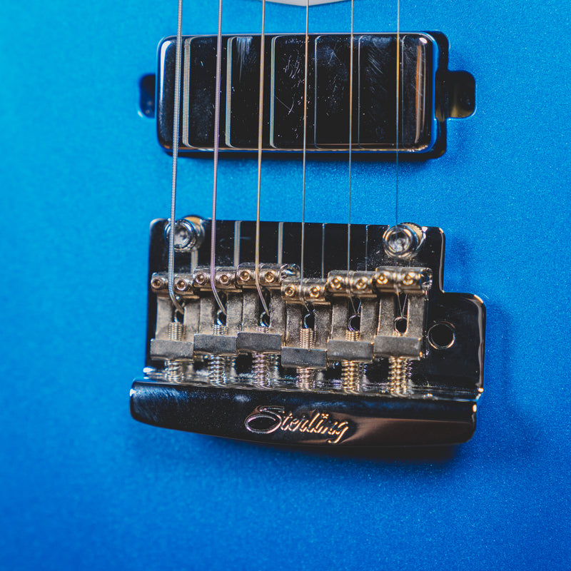 2015 Music Man Sterling St. Vincent Electric Guitar, Blue w/ Gig Bag