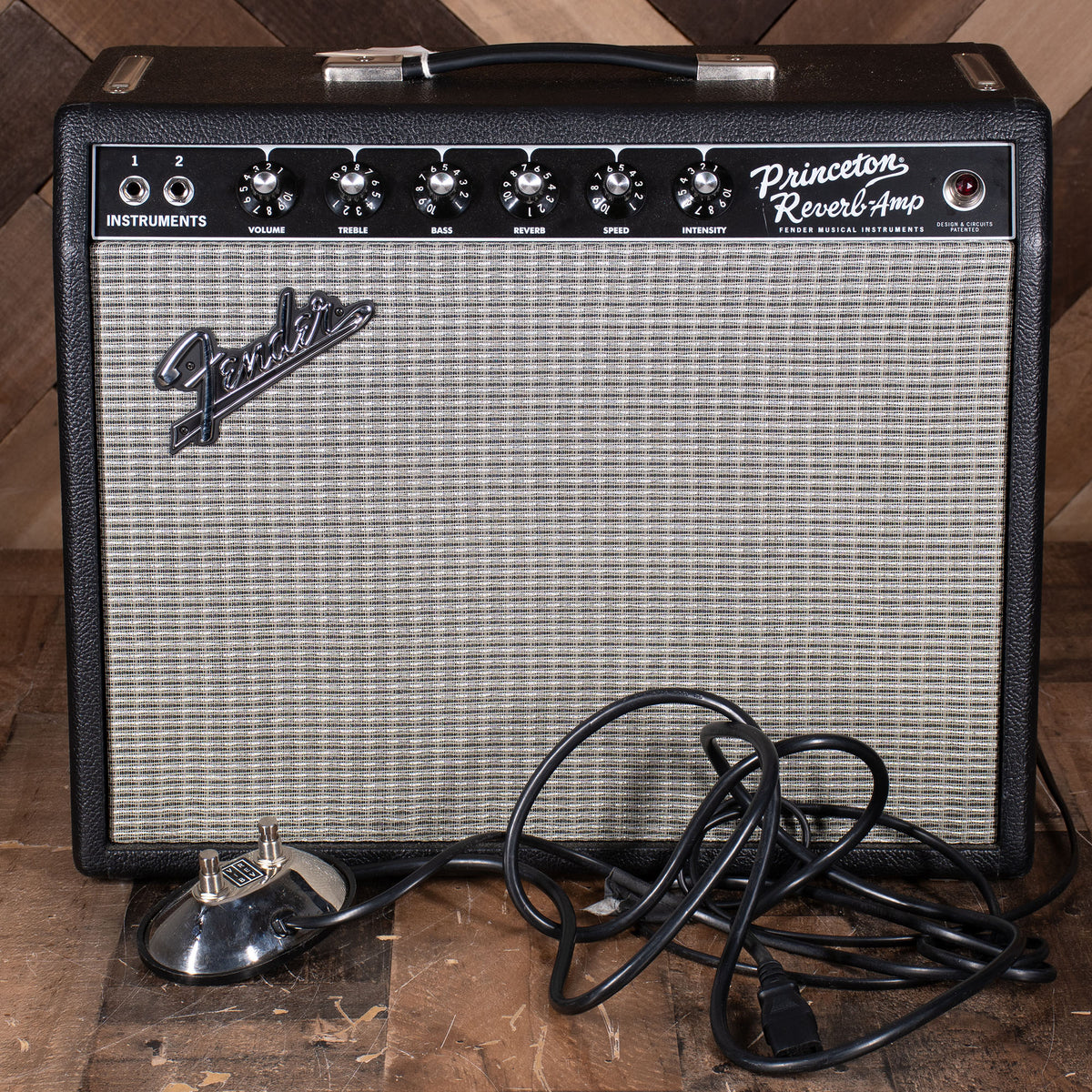 2022 Fender '65 Princeton Reverb 1x10 12W Combo Amplifier With Footswitch And Cover - Used