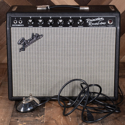 2022 Fender '65 Princeton Reverb 1x10 12W Combo Amplifier With Footswitch And Cover - Used