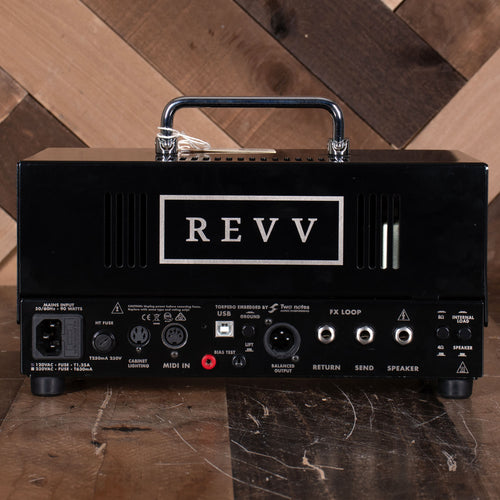 2020 Revv D20 Black Guitar Amplifier Head with Gig-Bag - Used