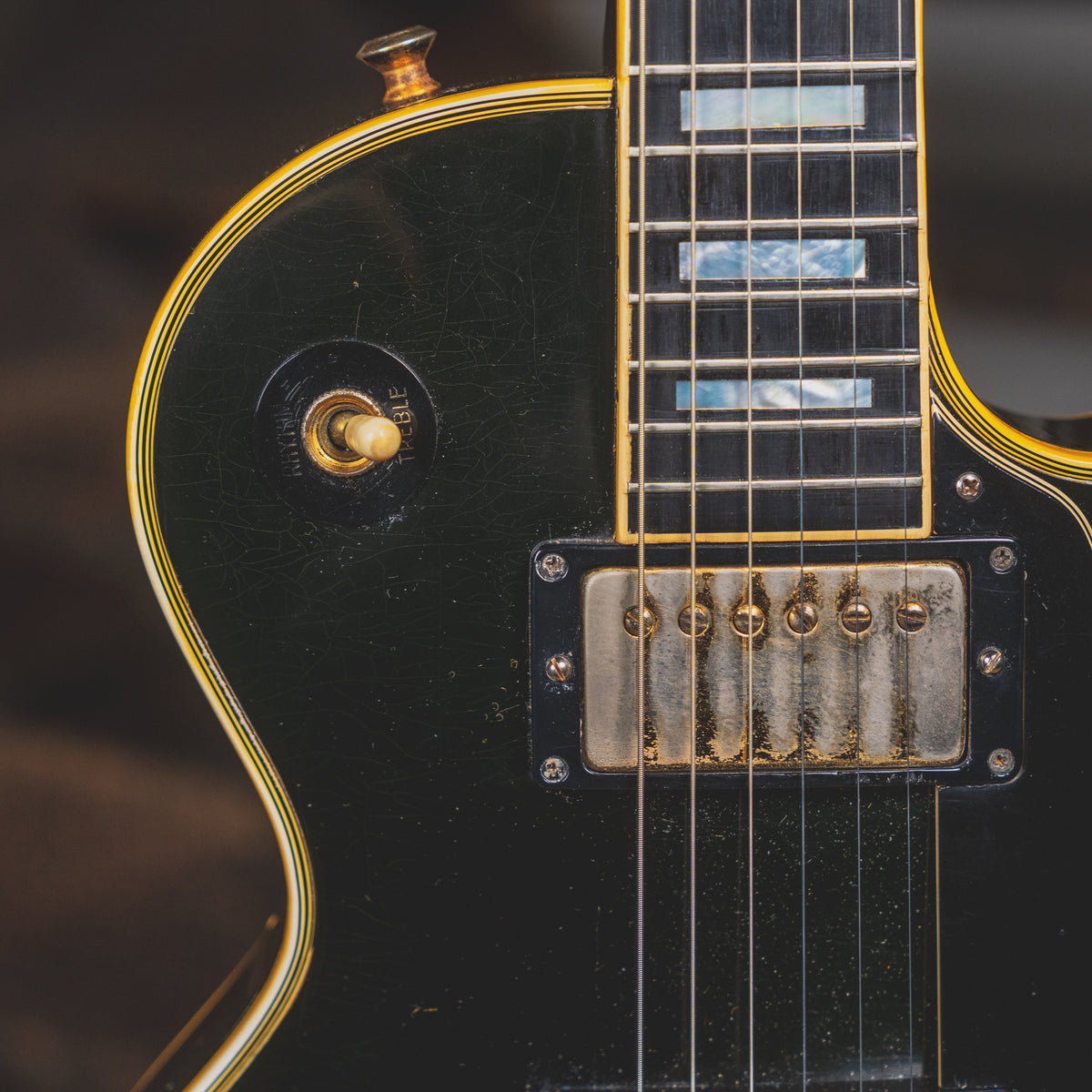 1970 Gibson Les Paul Custom Electric Guitar, Ebony w/ OHSC - Used