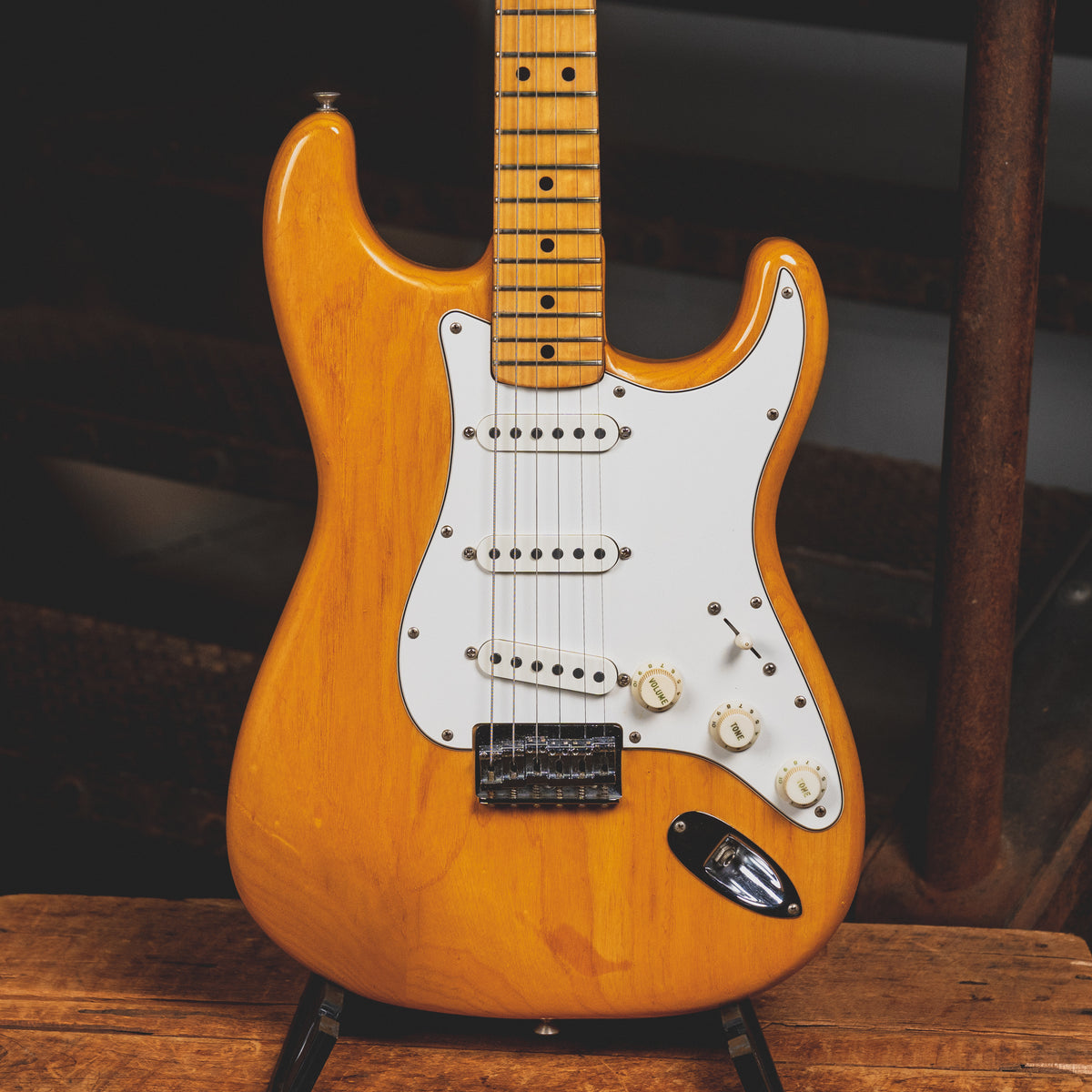1974 Fender Stratocaster Hardtail Electric Guitar, Natural w/ OHSC