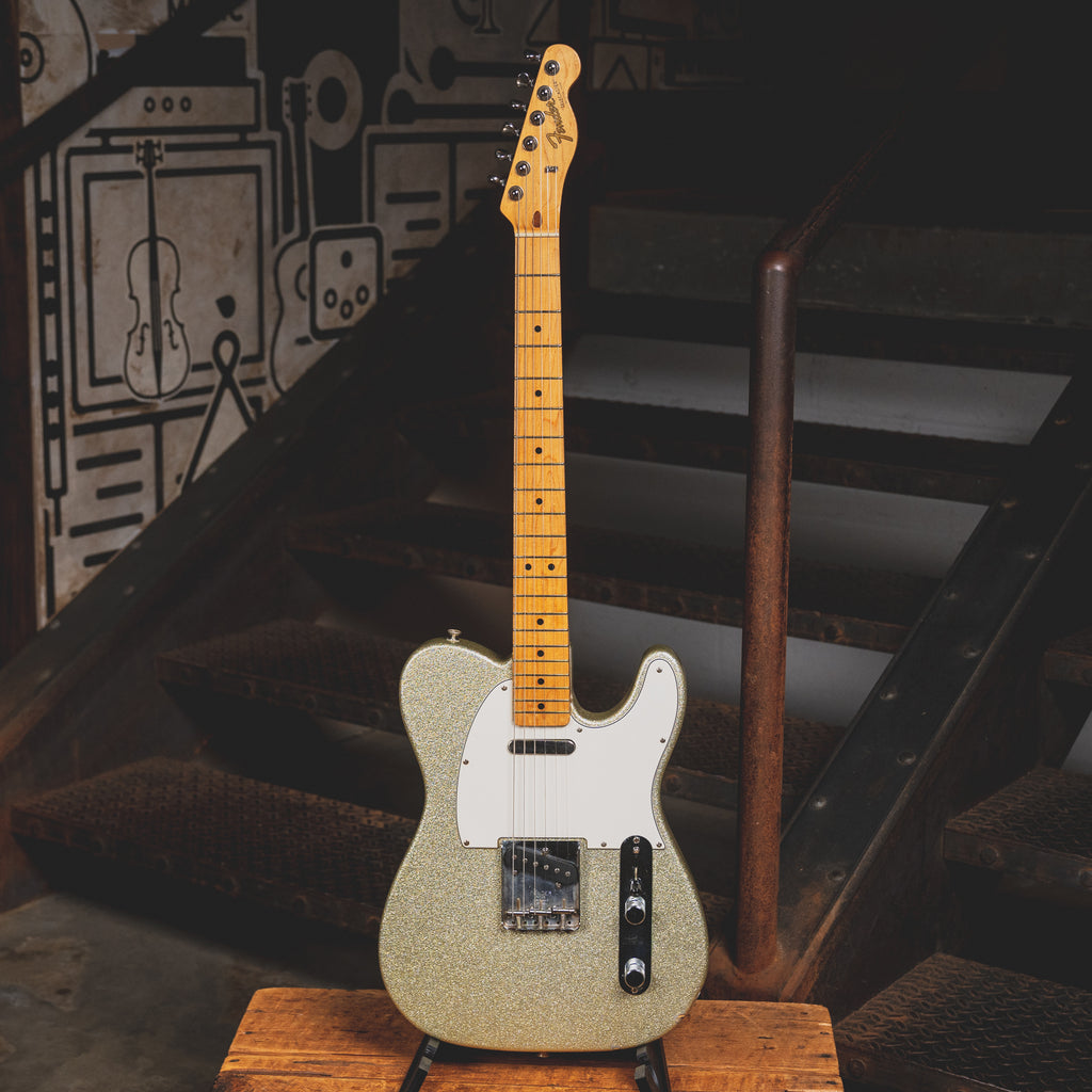 Custom Shop Tele 1994 Fender Custom Shop Telecaster Electric Guitar, Silver Sparkle w/O