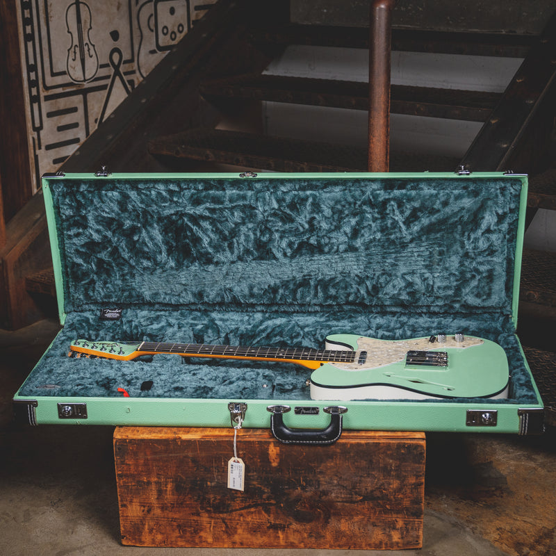 2019 Fender Limited Two Tone Telecaster Electric Guitar, Surf Green w/ OHSC - Used