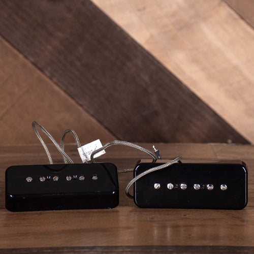 Fralin Hum Cancelling P90 Set, Soapbar, Stock Output, Gibson Shield, Standard Spacing, Black - Used