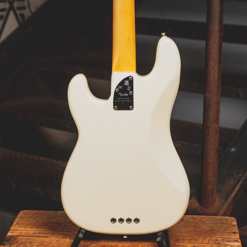 2021 Fender American Professional II Precision Bass Olympic White w/ OHSC - Used