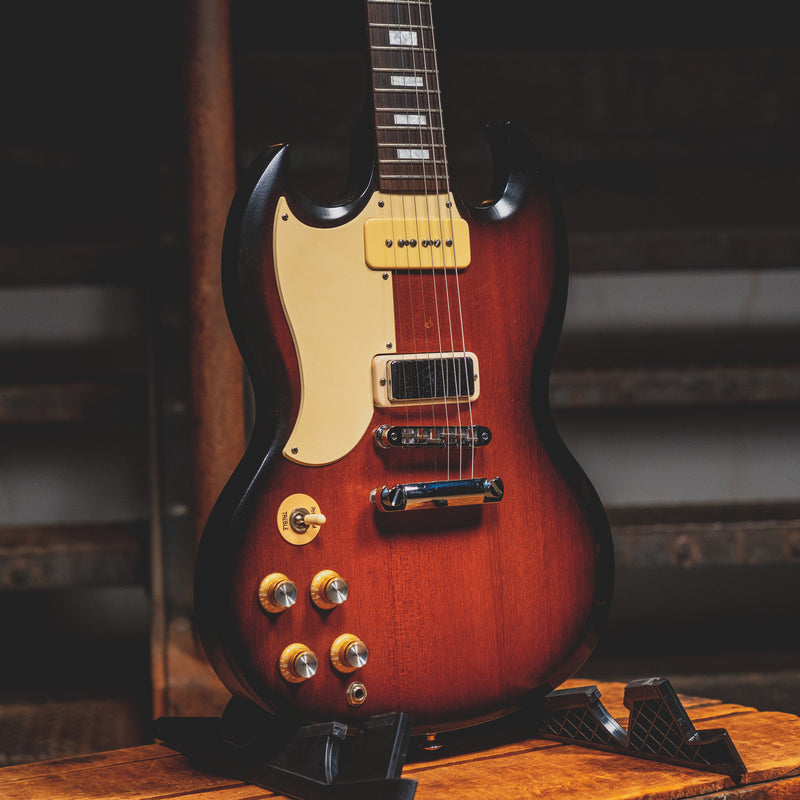 2012 Gibson SG 70's Tribute Lefty Electric Guitar, Tobacco Sunburst w/ Gig Bag