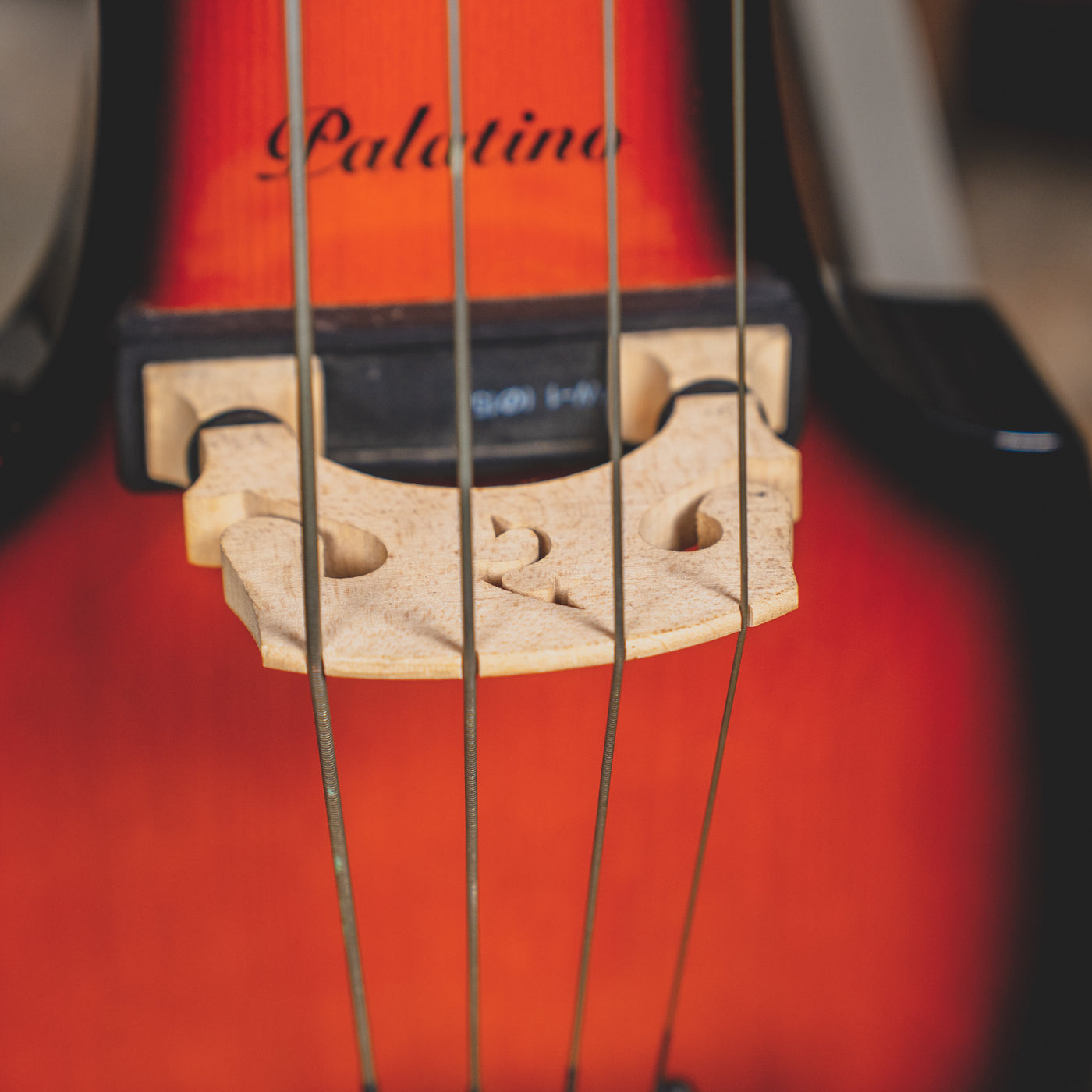 Palatino VE500 Electric Upright Bass, Sunburst w/Gig Bag and Stand