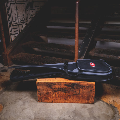 2022 G&L Tribute Series Fallout Electric Bass Guitar Jet Black W/ OGB - Used