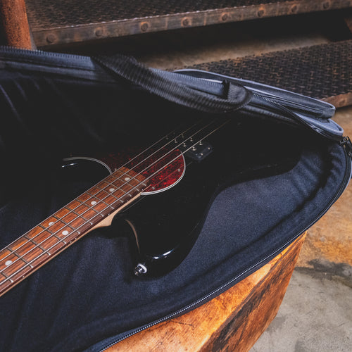 2022 G&L Tribute Series Fallout Electric Bass Guitar Jet Black W/ OGB - Used