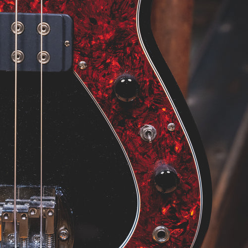 2022 G&L Tribute Series Fallout Electric Bass Guitar Jet Black W/ OGB - Used