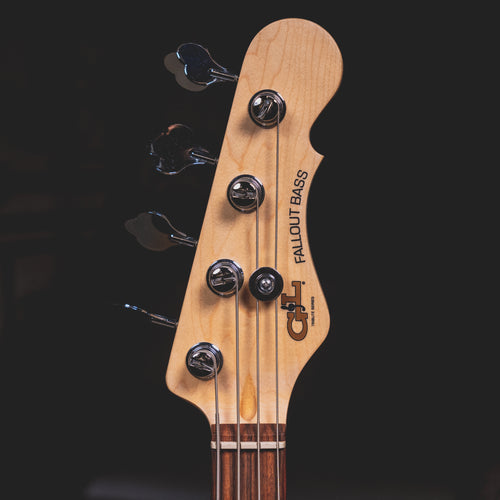 2022 G&L Tribute Series Fallout Electric Bass Guitar Jet Black W/ OGB - Used